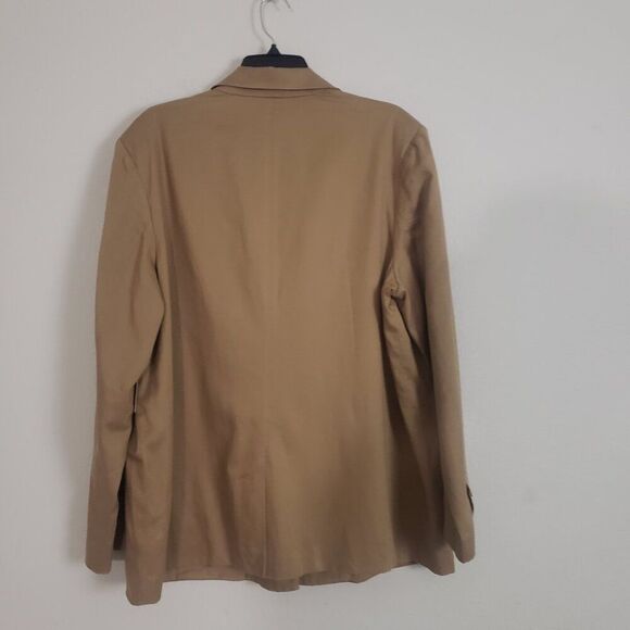 ANA Women's Plus Size Blazer XXL Tan Preppy Office Professional Business Linen - Picture 9 of 14